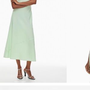 Aritzia Strapless Mint Green Dress